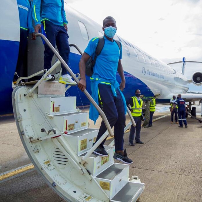 AS Kigali arrive in Uganda, 4 days before their CAF CC match against KCCA at Kitende.